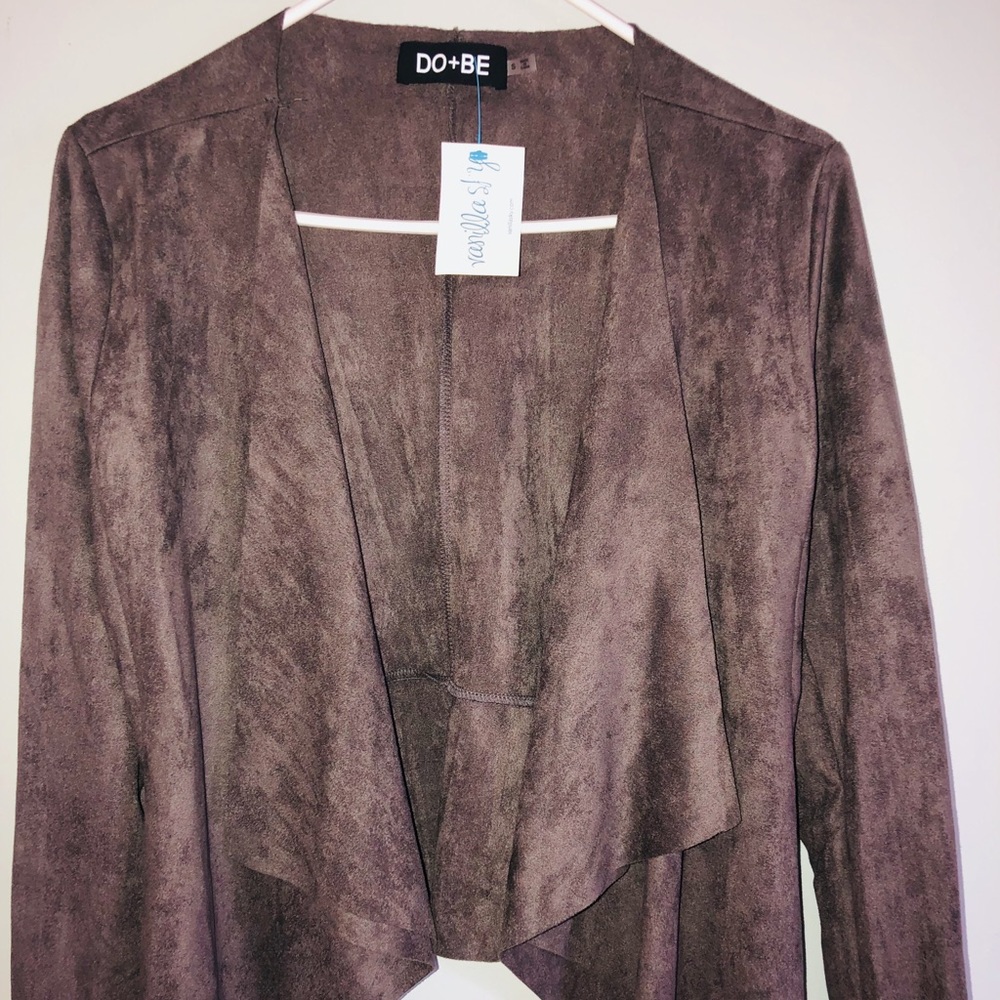 DO+BE Casual faux suede lightweight jacket